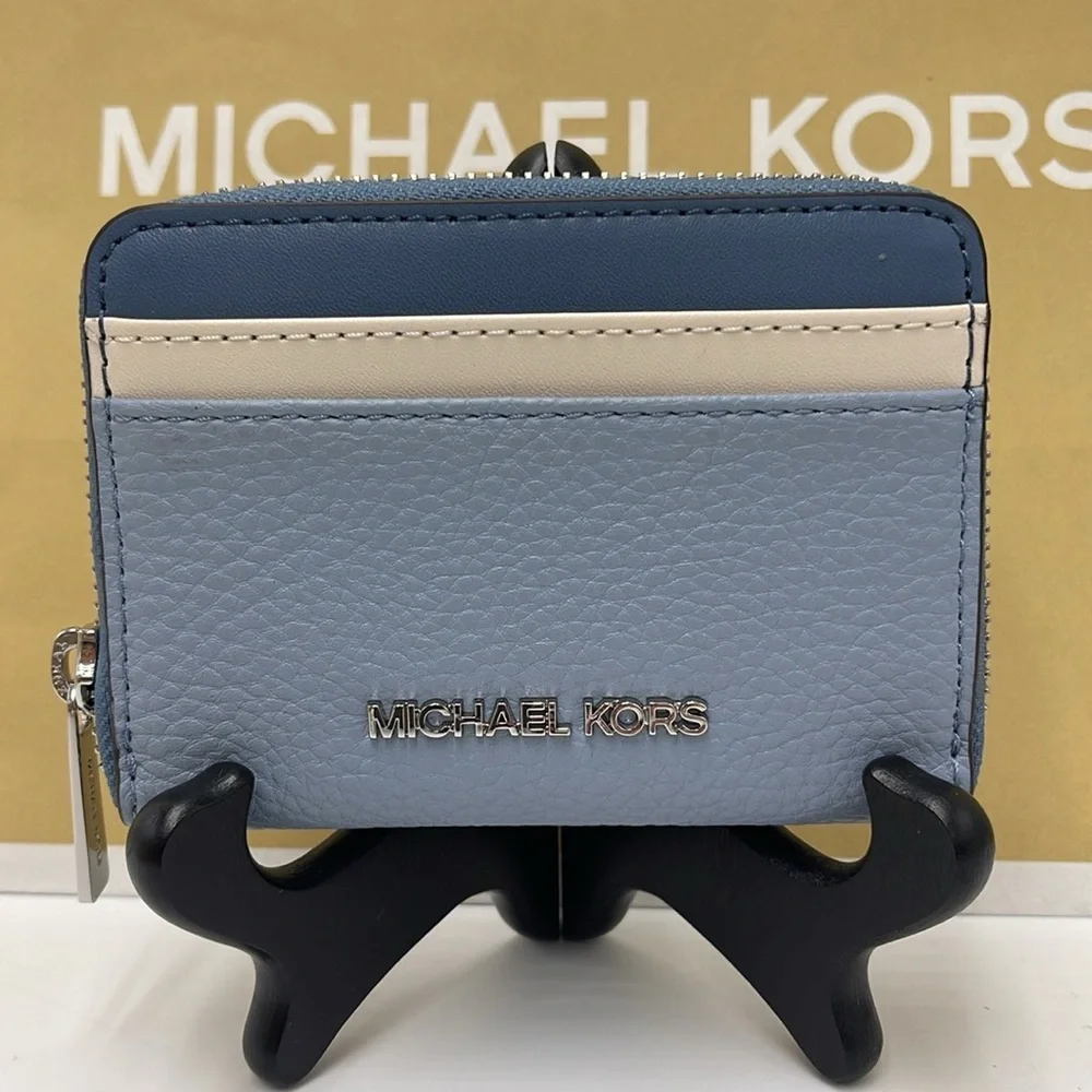 Michael Kors Jet Set Travel Medium Zip Around Color-Block Wallet Card Case
 NWT - Picture 11 of 16